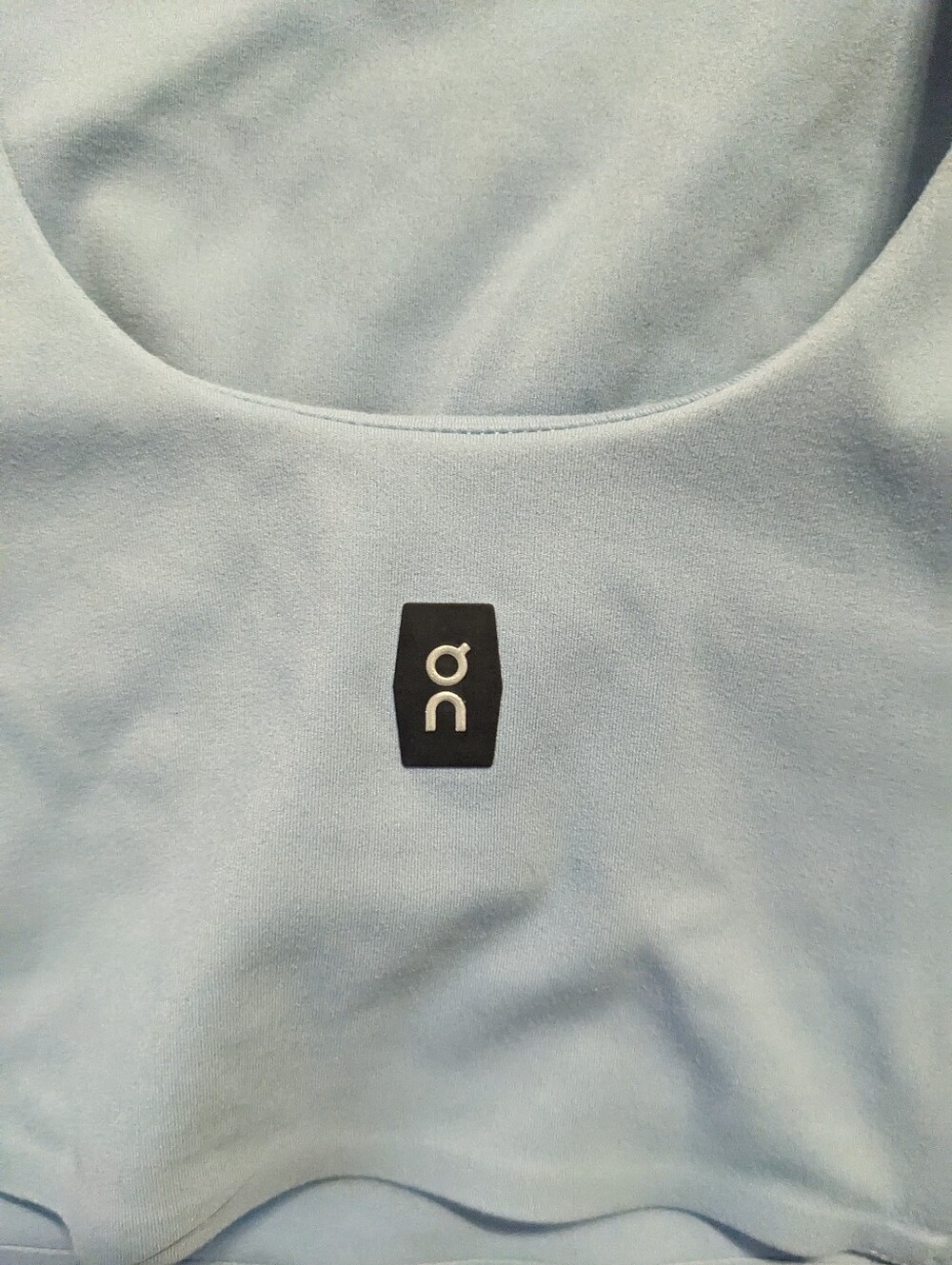 On Running Powder Blue Racerback Crop Top - Picture 4 of 7